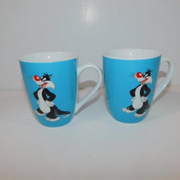Set 2 Looney Tunes Sylvester Cat Tweety Bird Cat-itude Mugs Paladone Warner Bros - Picture 2 of 7